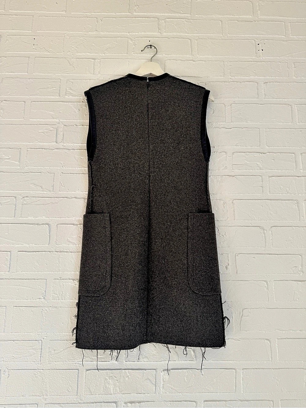 Celine Depose Wool Mini Dress Size 34 - Picture 3 of 6